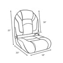 Pro Angler High Back Seat