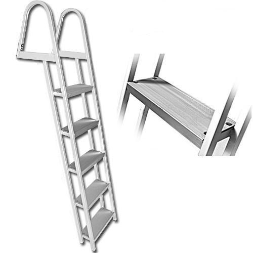 5 Step Pontoon Boat Ladders [Large Handrails and Steps]