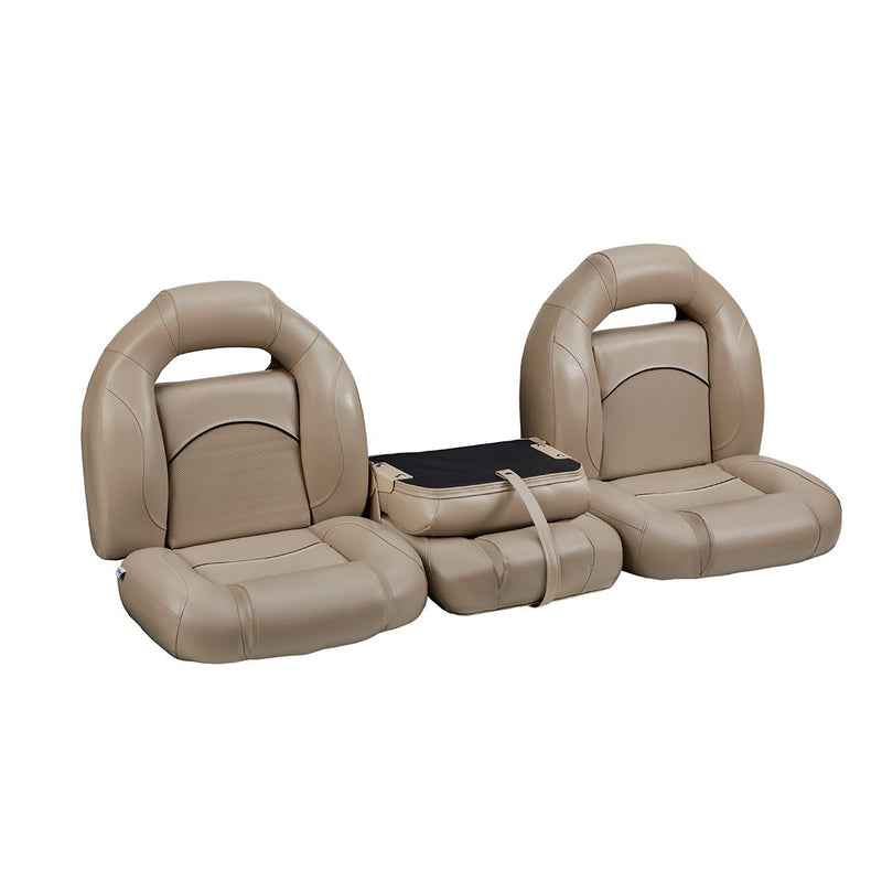 DeckMate Bass Boat Bench Seat Set with Closed Center Seat