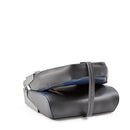 DeckMate Economy High Back Fishing Boat Seat Charcoal Blue Marine Grade Vinyl for sale