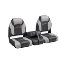 DeckMate Bass Boat Folding Bench Set with Jump Seat closed