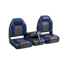 DeckMate Bass Boat Folding Bench Set with Jump Seat closed