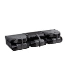 DeckMate Bass Boat Folding Bench Set with step middle Seat all closed