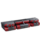 DeckMate Bass Boat Folding Bench Set with wide jump Seat all closed