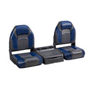 DeckMate Bass Boat Folding Bench Seat Set with center console