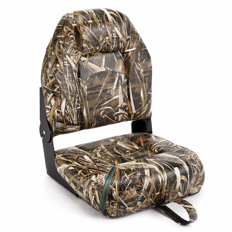 DeckMate High Back Folding Realtree MAX-5® Camo Boat Seat