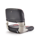 Deckmate Clam Shell Fishing Boat Seat Charcoal & Red Marine Grade Vinyl for sale