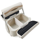 DeckMate Pontoon Flip Flop Seat storage