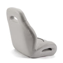 Deckmate High Back Sport Racing Style Bucket Seat Gray Marine Grade Vinyl Black Accent for sale