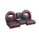DeckMate Compact Bass Boat Bench Seat Set with jump seat
