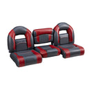 DeckMate Compact Bass Boat Bench Set with folding seat step