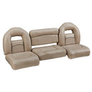 DeckMate Nitro Bass Boat Bench Set with wide folding middle seat