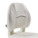 DeckMate Economy Center Hinge Cushion Fishing Boat Seat White Marine Grade Vinyl for sale