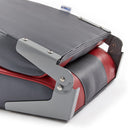 DeckMate Economy High Back Fishing Boat Seat Charcoal Red Marine Grade Vinyl for sale