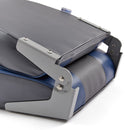 DeckMate Economy High Back Fishing Boat Seat Charcoal Blue Marine Grade Vinyl for sale