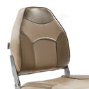 DeckMate Economy High Back Fishing Boat Seat Tan Beige Marine Grade Vinyl for sale