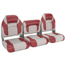 DeckMate Bass Boat Folding Bench Set with step middle Seat