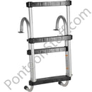 Boarding ladder folds easily