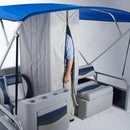 Pontoon boat changing room