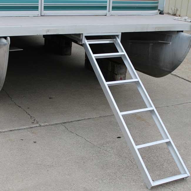 Under Deck Pontoon Boat Ladder (5 Step Ladder Stores Under Deck)