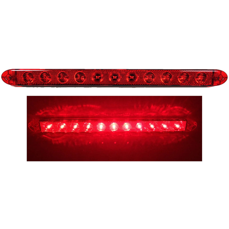 16" Red Reflector Tail Light