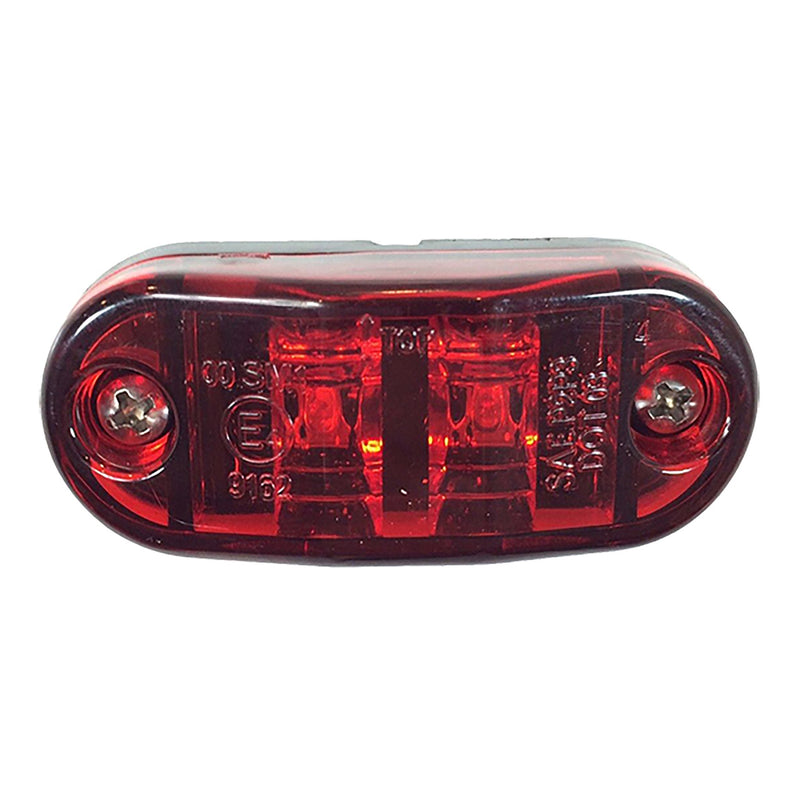 2.6 x 1" Red Surface Mount Pontoon Trailer Marker Light