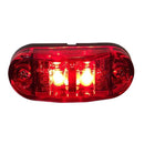 2.6 x 1" Red Surface Mount Pontoon Trailer Marker Light