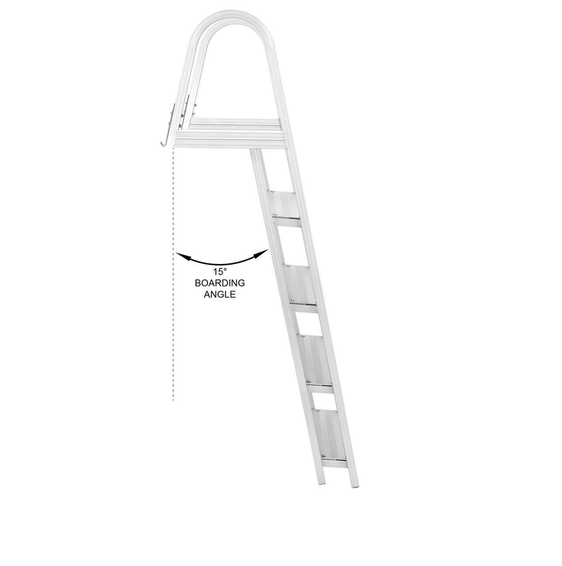 4 Step Pontoon Boat Ladders (Large Handrails & Steps)