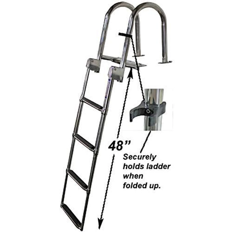 Stern Entry Pontoon Ladder (Heavy Duty Stainless Ladder)