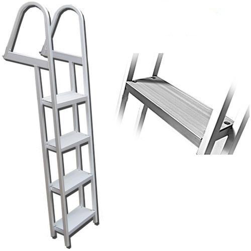 4 Step Pontoon Boat Ladders (Large Handrails & Steps)