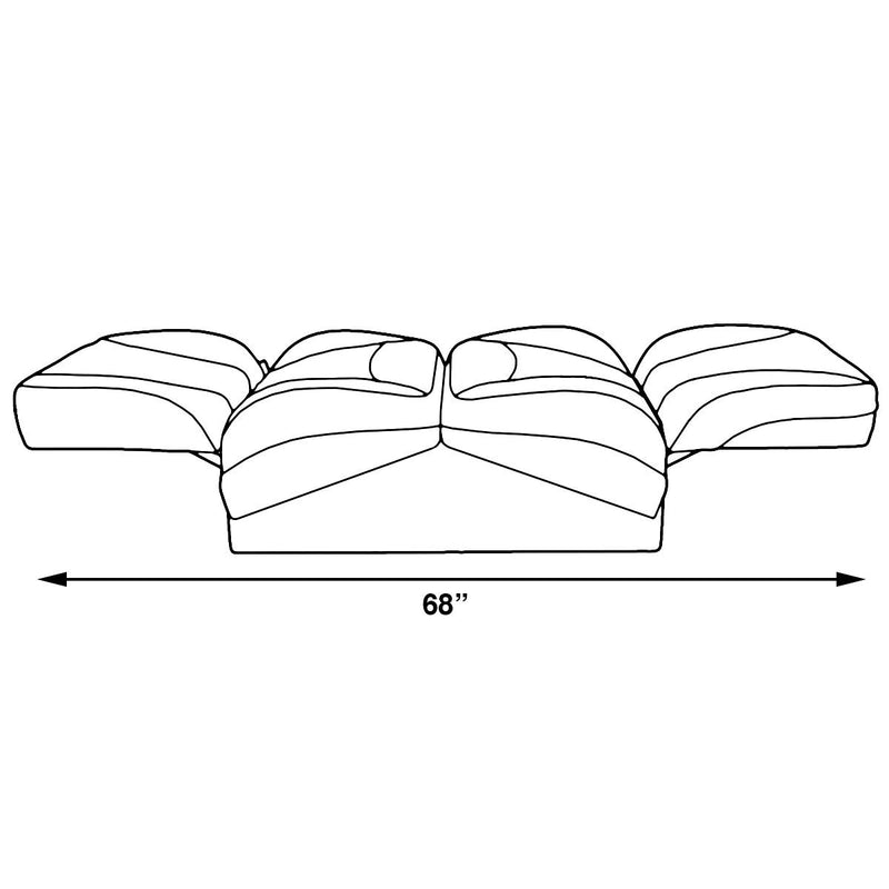 Luxury Bayliner Back to Back Seats with Base and Hinge