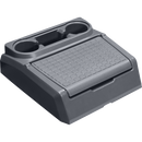 charcoal bass boat center storage console and step