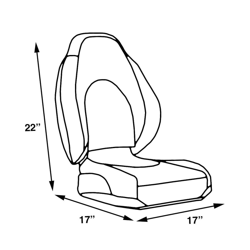 High Back Sport Folding Boat Seats