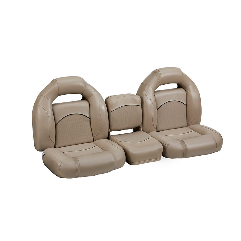 DeckMate Bass Boat Bench Seat Set with Middle Seat