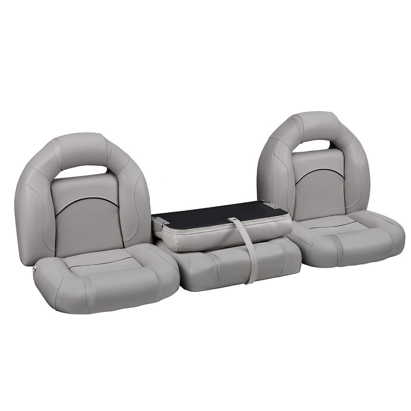 DeckMate Bass Boat Bench Seat Seat with Closed Wide Center Seat