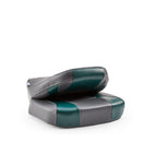 DeckMate Economy Center Hinge Cushion Fishing Boat Seat Charcoal Green Marine Grade Vinyl for sale