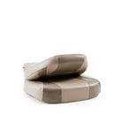 DeckMate Economy Center Hinge Cushion Fishing Boat Seat Tan Beige Marine Grade Vinyl for sale