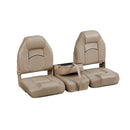 DeckMate Bass Boat Folding Bench Set with Jump Seat closed