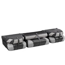 DeckMate Bass Boat Folding Bench Set with wide Jump Seat all closed