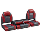 DeckMate Bass Boat Folding Bench Set with wide Jump Seat closed