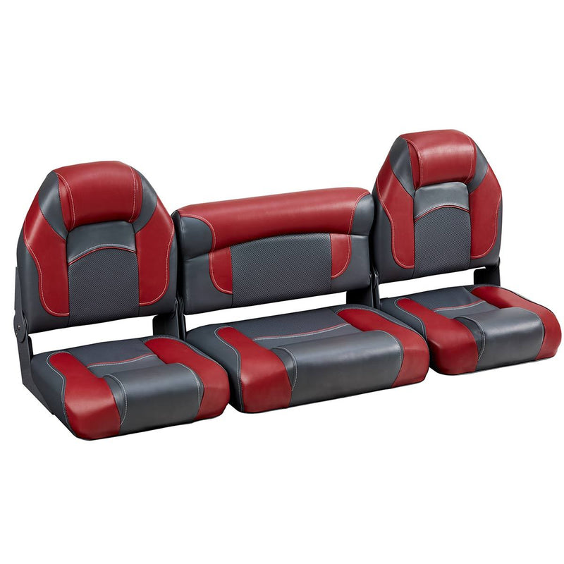 DeckMate Bass Boat Folding Bench Set with wide Jump Seat