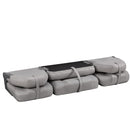 DeckMate Bass Boat Folding Bench Set with wide Jump Seat all closed