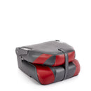 Deckmate High Back Folding Boat Seat Charcoal & Red Marine Grade Vinyl for sale