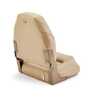 Deckmate High Back Folding Boat Seat Tan Marine Grade Vinyl for sale