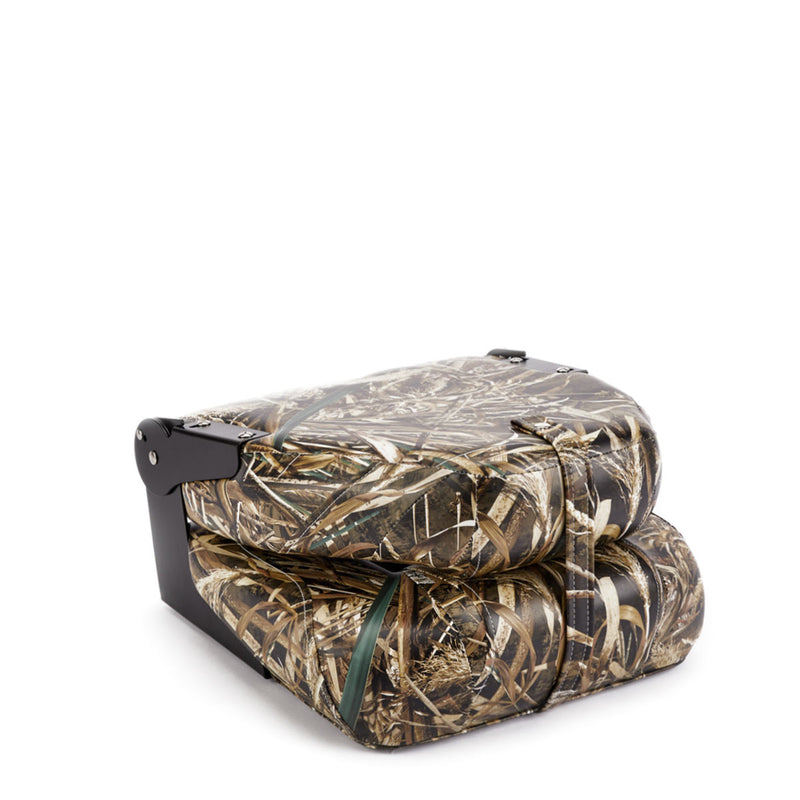 DeckMate High Back Folding Realtree MAX-5® Camo Boat Seat closed