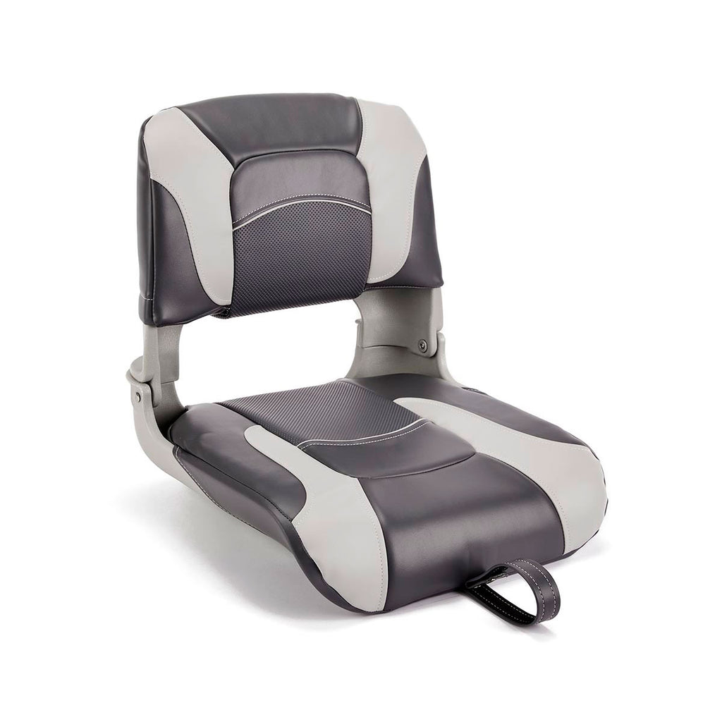 Aazon.co: Deckpro Econoy Low Back Boat Seat, Fold-Down Fishing Boat