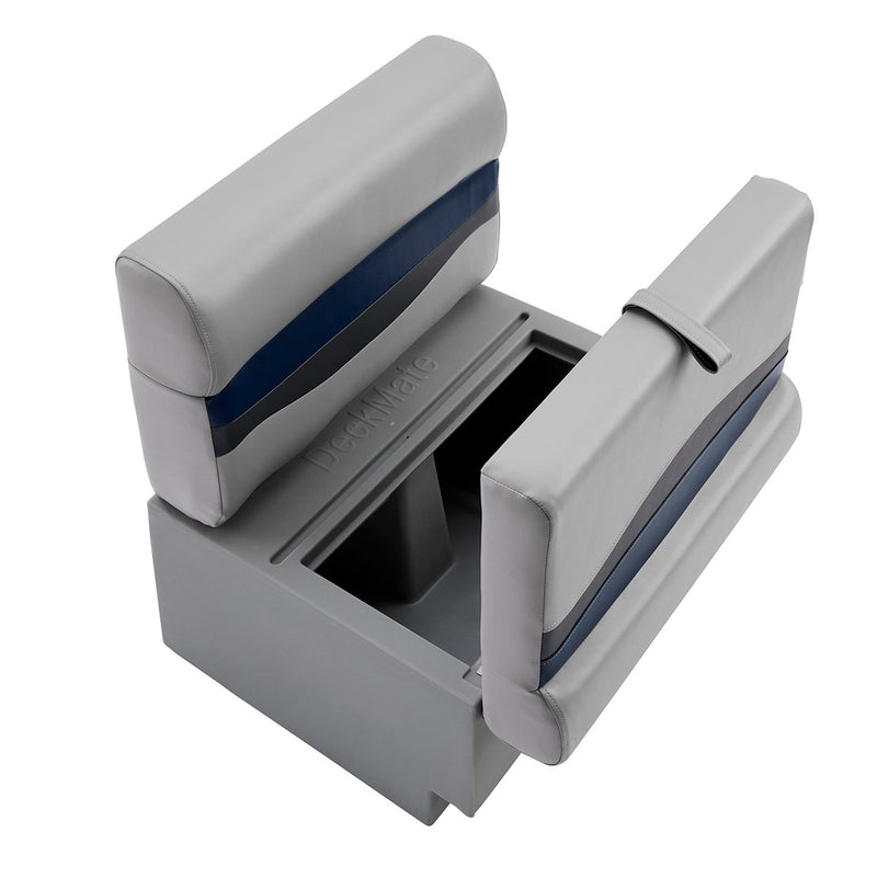 DeckMate Classic Pontoon Boat Bench top down open