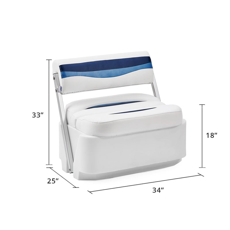 DeckMate Classic Pontoon Boat Flip Flop Seat dimensions