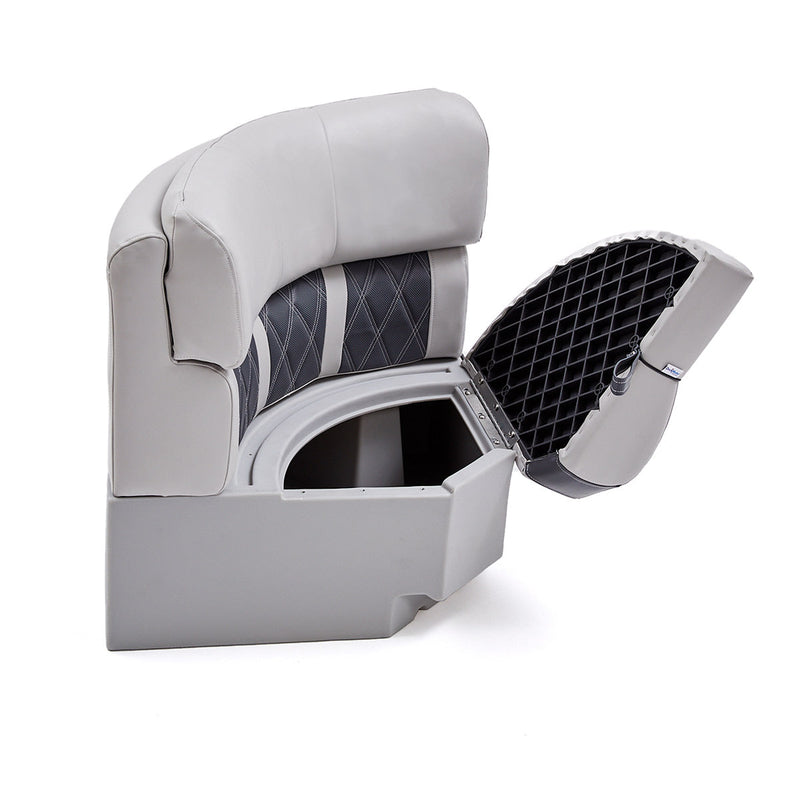 DeckMate Luxury Radius Corner Seat front open