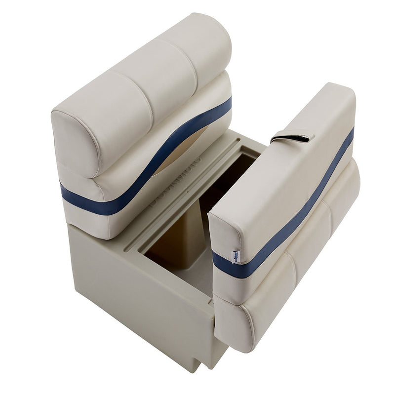DeckMate Pontoon Bench top down open